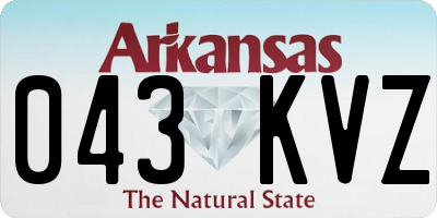 AR license plate 043KVZ