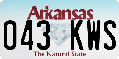 AR license plate 043KWS
