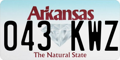 AR license plate 043KWZ