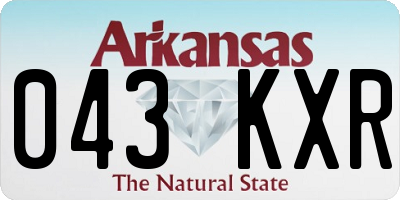 AR license plate 043KXR
