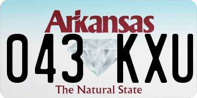 AR license plate 043KXU