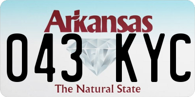 AR license plate 043KYC