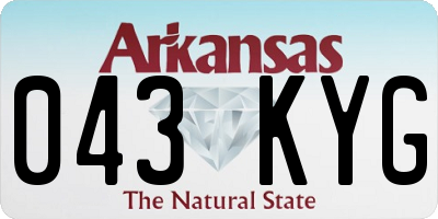 AR license plate 043KYG