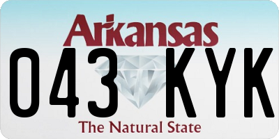 AR license plate 043KYK