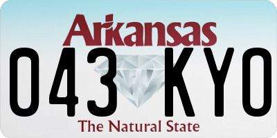 AR license plate 043KYO