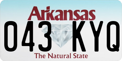 AR license plate 043KYQ