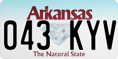 AR license plate 043KYV