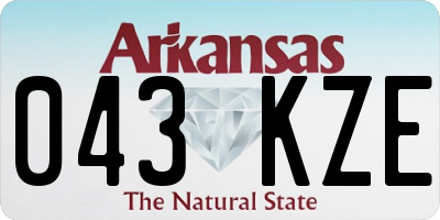 AR license plate 043KZE