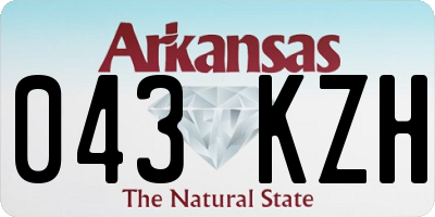 AR license plate 043KZH
