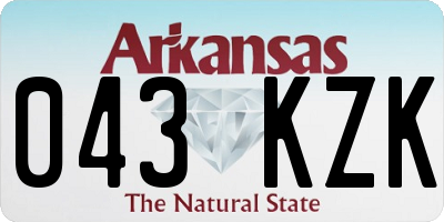 AR license plate 043KZK