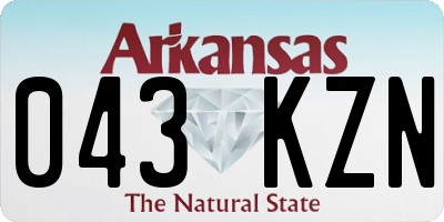AR license plate 043KZN