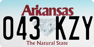 AR license plate 043KZY