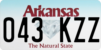 AR license plate 043KZZ