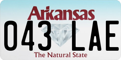 AR license plate 043LAE