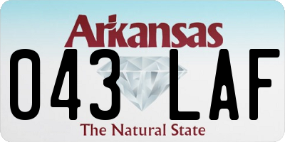 AR license plate 043LAF