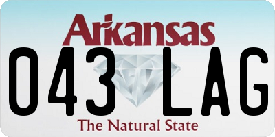 AR license plate 043LAG