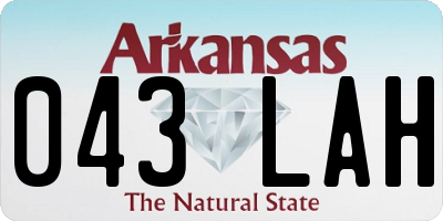 AR license plate 043LAH