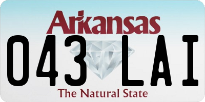 AR license plate 043LAI