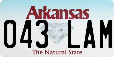 AR license plate 043LAM