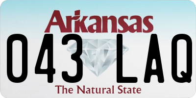 AR license plate 043LAQ