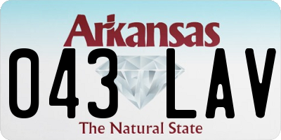 AR license plate 043LAV