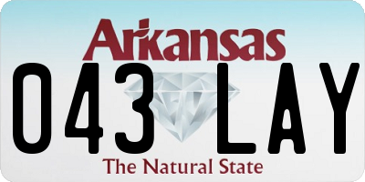 AR license plate 043LAY
