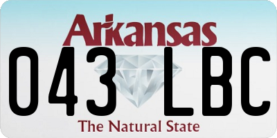 AR license plate 043LBC