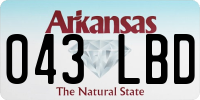 AR license plate 043LBD