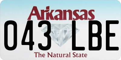 AR license plate 043LBE