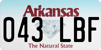 AR license plate 043LBF