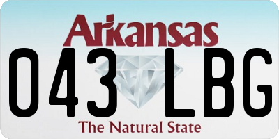AR license plate 043LBG