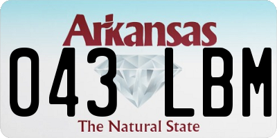 AR license plate 043LBM