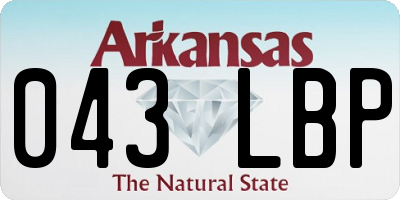 AR license plate 043LBP