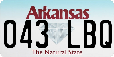 AR license plate 043LBQ