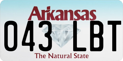 AR license plate 043LBT