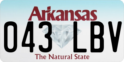 AR license plate 043LBV