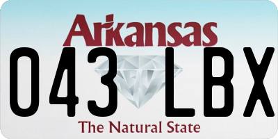 AR license plate 043LBX