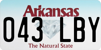 AR license plate 043LBY