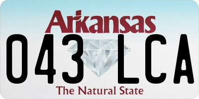 AR license plate 043LCA