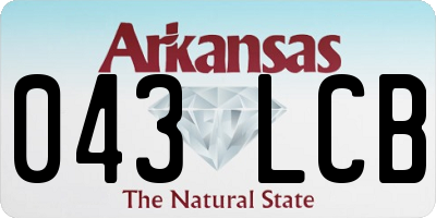 AR license plate 043LCB