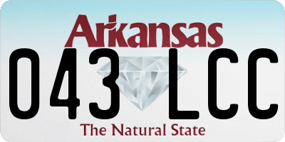 AR license plate 043LCC