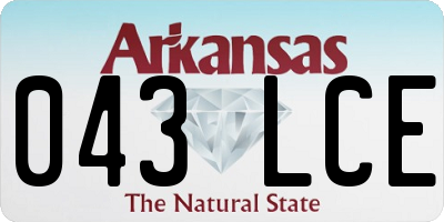 AR license plate 043LCE