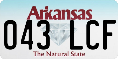 AR license plate 043LCF