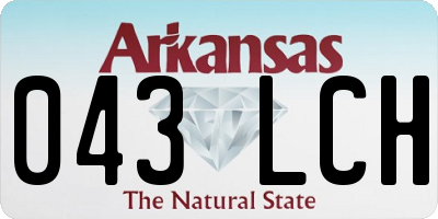 AR license plate 043LCH