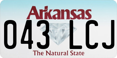 AR license plate 043LCJ