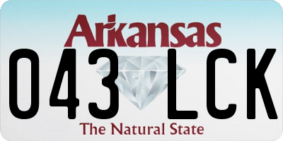 AR license plate 043LCK