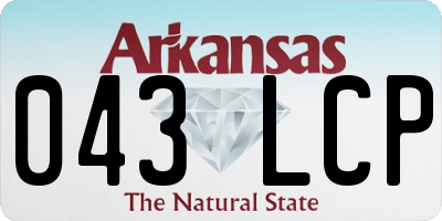 AR license plate 043LCP
