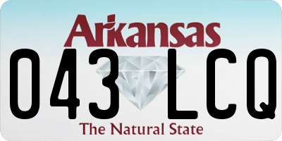 AR license plate 043LCQ