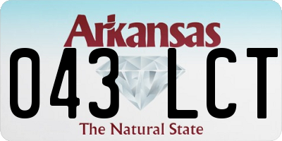AR license plate 043LCT