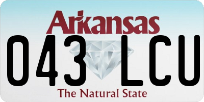AR license plate 043LCU